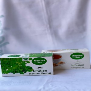 infusions HLT Bissap-mente, immune booster, citronnnelle-moringa, moringa-citron, gingembre