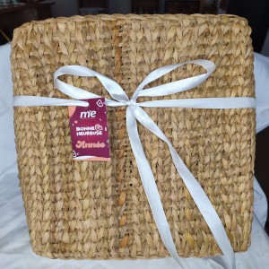 Panier en jacinthe rectangulaire